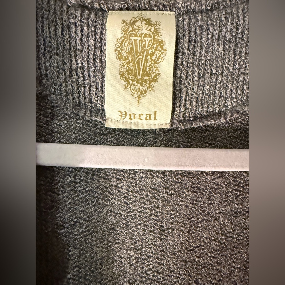 Vocal Charcoal Knit Vest - Picture 7 of 8